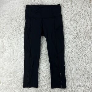 Lululemon Fast & Free Crop II *Nulux 19" Black